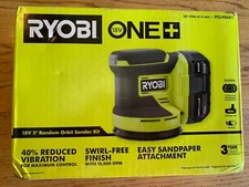5" RANDOM ORBIT SANDER KIT 18V Ryobi ONE+ w/ battery (4Ah) and charger NEW!