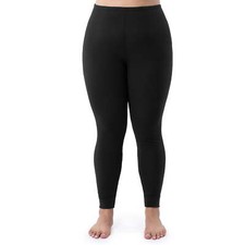 Fruit Of The Loom Women's Eversoft Waffle Thermal Bottom Size XXXL Color Black