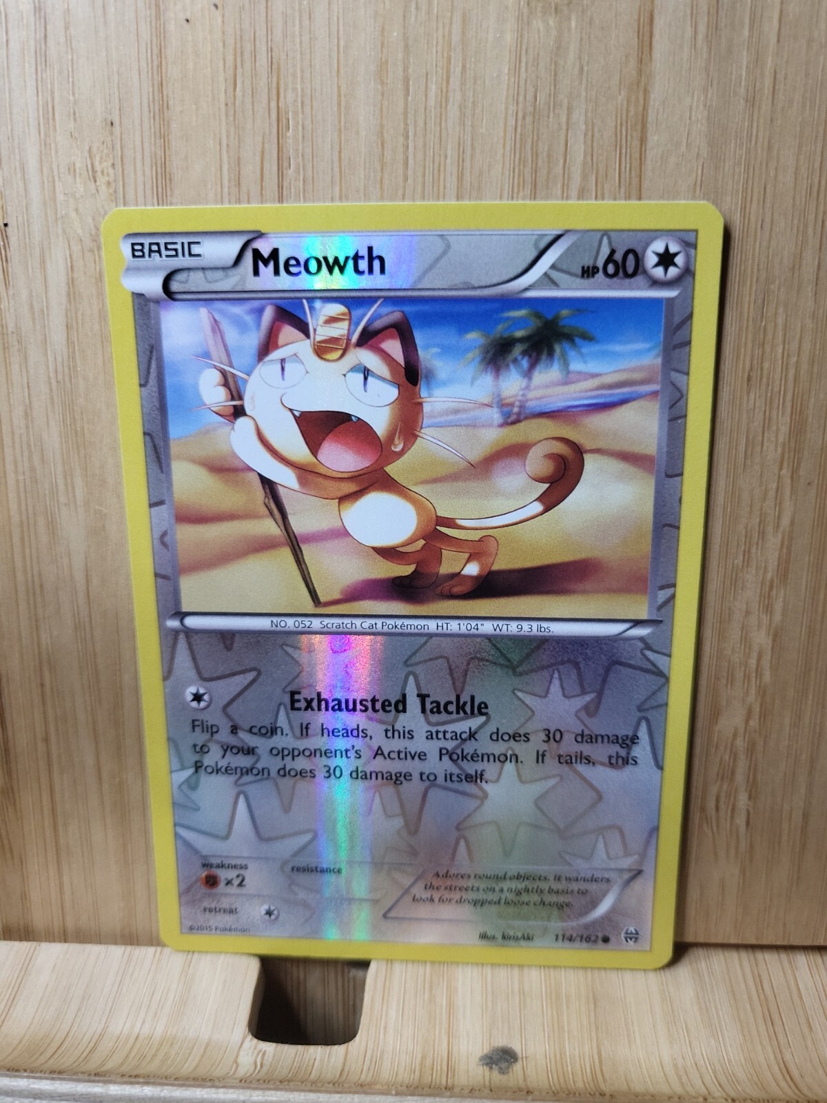 MEOWTH🏆Reverse Holo 114/162 Breakthrough (Genuine) Pokemon Card