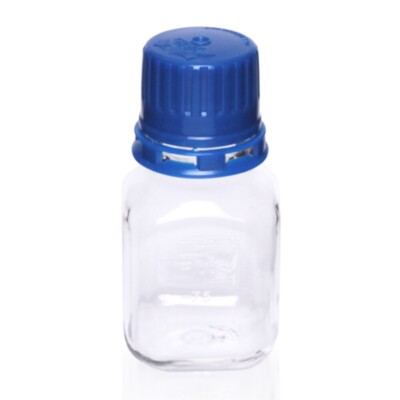 125ml PETG media bottle, sterile, Tamper-Evident/Standard Cap, 24/Tray, 144/Case