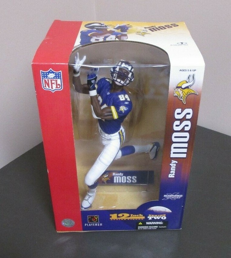 Randy Moss 2004 Vikings 12 MCFARLANE SPORTS Collector's Club Exclusive GV Randy Moss 2004 Vikings 12 MCFARLANE SPORTS Collector's Club Exclusive GV