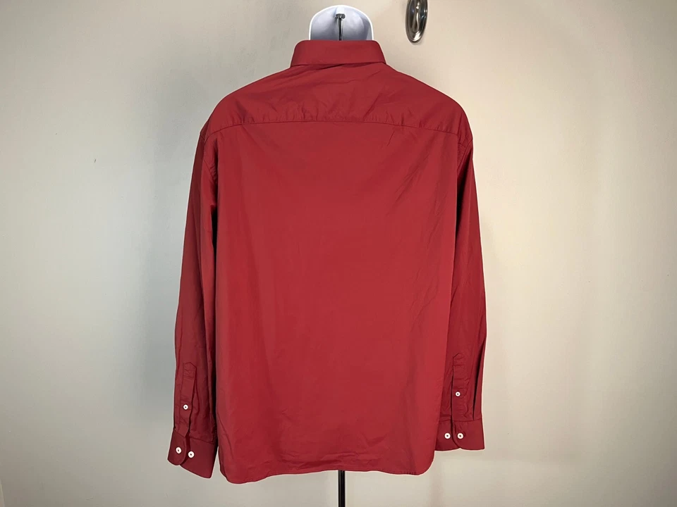UNTUCKit Men's solid burnt orange performance style l/s shirt XXL 2XL EUC - Image 4 of 4
