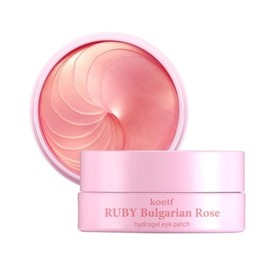 Ruby & Bulgarian Rose Hydrogel Eye Patch 60ea (30pairs) - Soothing, Hydrating...