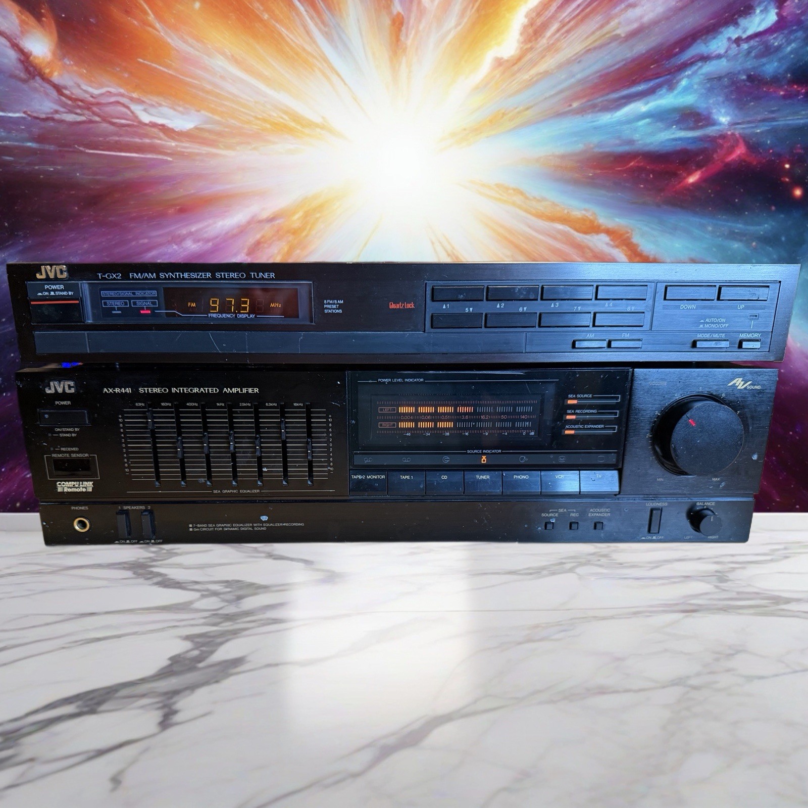 JVC AX-R441 Stereo Integrated Amplifier +JVC T-GX2B Tuner Fu