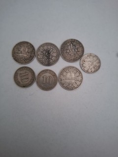 1 Reichsmark Deutsches Kaiserreich Konvolut Silber
