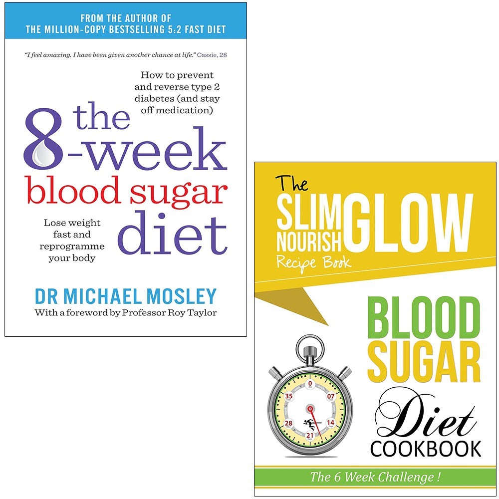 Blood Sugar Diet Cookbook,8-Week Blood Sugar Diet Dr Michael Mosley 2 Books Set