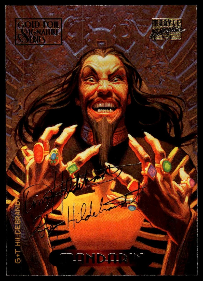 1994 Fleer Marvel Masterpieces Hildebrandt #71 Mandarin Gold Foil Signature