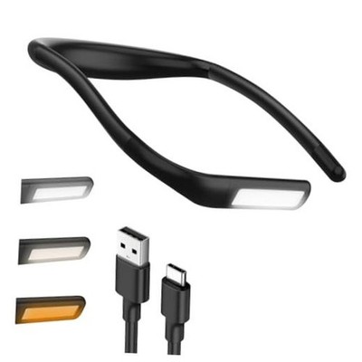 Reading Light, Rechargeable Book Light for Reading in Bed with Memory Black-C