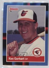 1988 Donruss Ken Gerhart (Solid Blue Upper Left Corner) #213 1az3