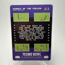 2026 Bo Jackson Battle Arena Tecmo Bowl Play Card #PL27 ECHOES OF THE FALLEN SP