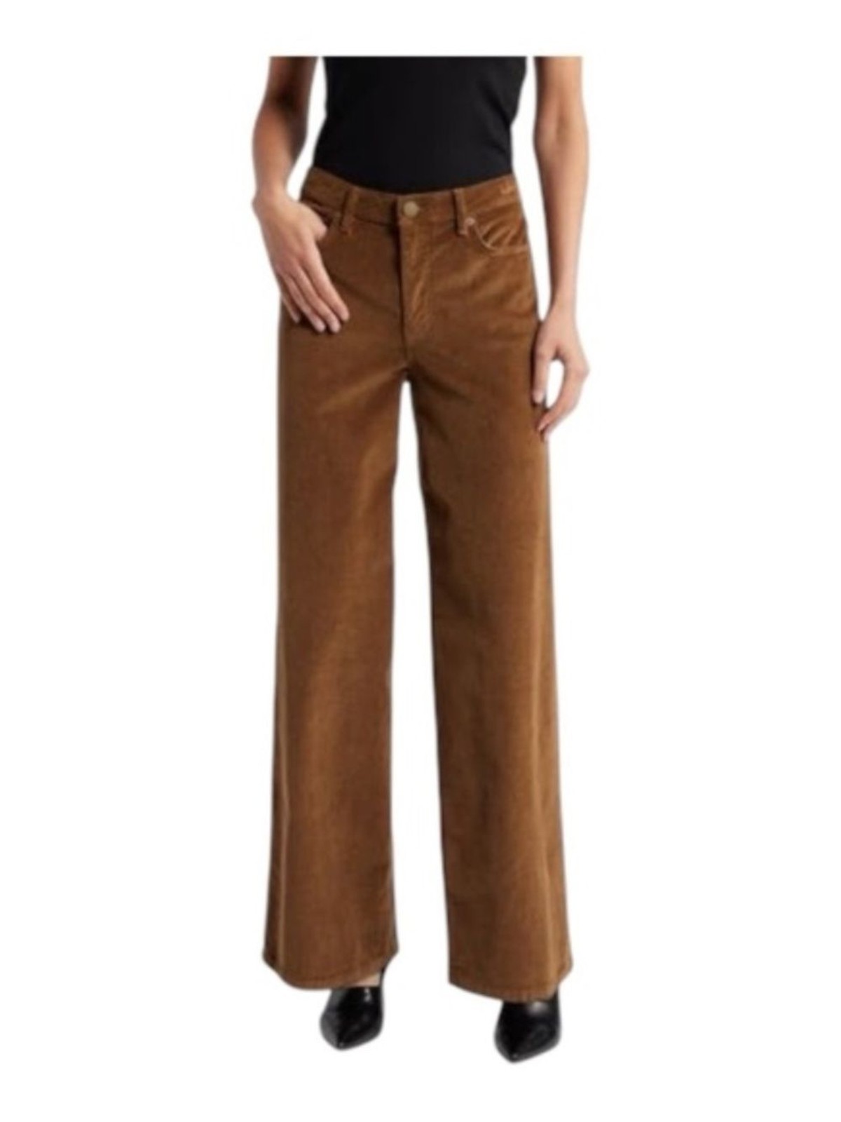 Frame Le Slim Palazzo Pants Corduroy Pant in Toast Size 27