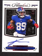 Kadarius Toney 2021 Panini Flawless Rookie Shadow Signatures Ruby #RSS-KTO #/15