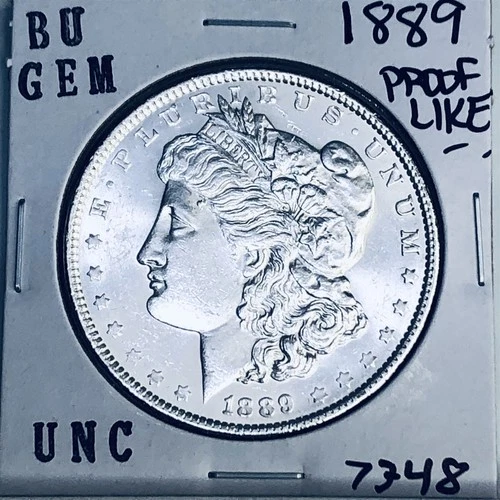 1889 BU GEM MORGAN SILVER DOLLAR UNC MS+++ U.S. MINT RARE COIN 7348