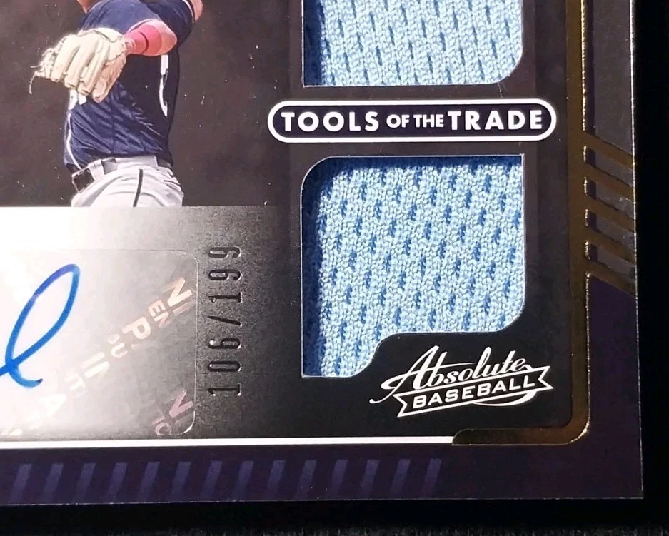 2022 Panini Absolute Jose Miranda Relic Auto Tools Of The Trade Autograph /199 - Image 3 of 4