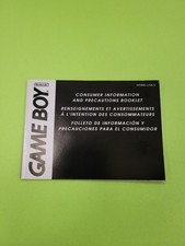 Game Boy Consumer Precautions H/DMG-USA-5 MANUAL ONLY Authentic Original