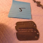 VINTAGE WW2 ERA US MILITARY  DOG TAGS RICHARD CHUNG 2 DIFFERENT TYPES