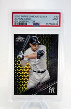 2020 Topps Chrome Black AARON JUDGE Gold Refractor /50 PSA 9 - Yankees MVP