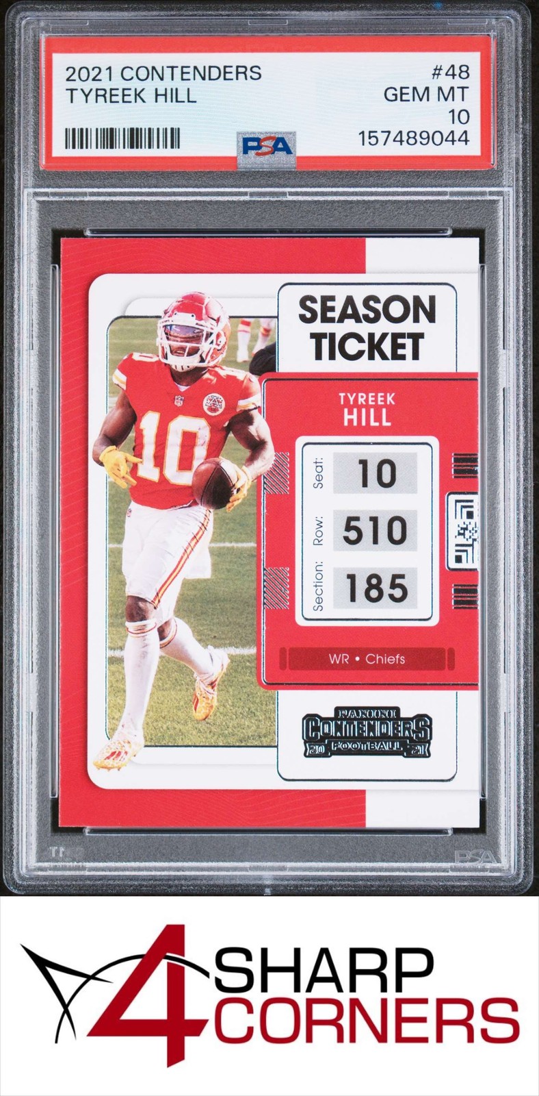 2021 PANINI CONTENDERS #48 TYREEK HILL POP 2 PSA 10 view 1