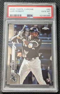Luis Robert 2020 Topps Chrome Rookie Card PSA 10 Gem Mint Chicago White Sox RC