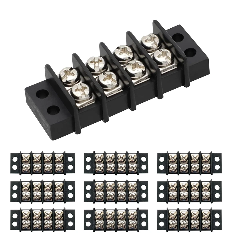 Durable 4 Circuit Terminal Junction Block with Barrier Strip - ROHS Compliant - Image 3 of 4
