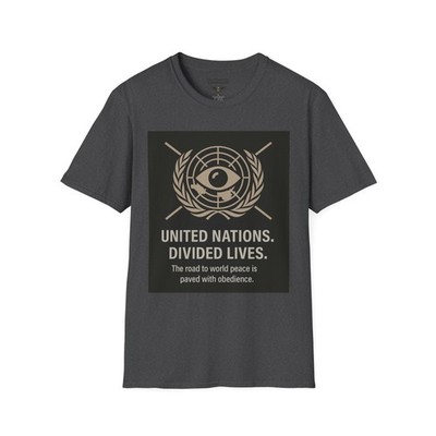 United Nations Divided Lives Graphic T-Shirt New World Order UN WEF Sovereignty