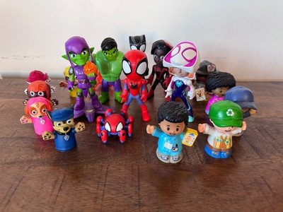 Kids Figures Bundle Little People Paw Patrol Marvel Spidey Toys Lot 3 Sets