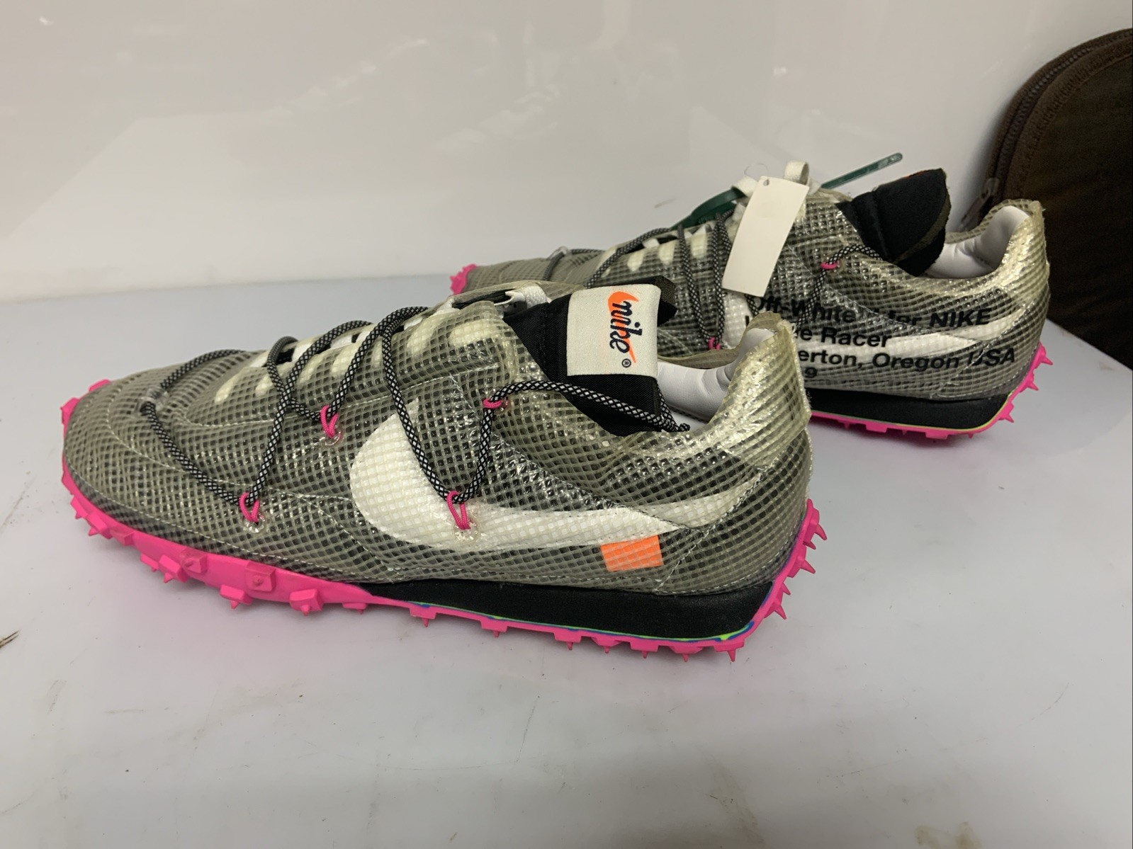 OFF WHITE X NIKE Taglia 13 5 Nike Off White x Waffle Racer fucsia W