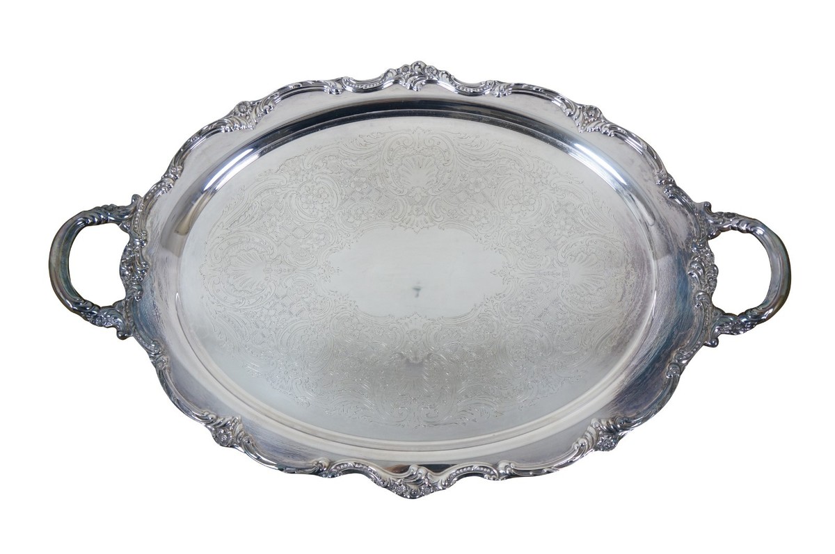 Reed & Barton Tara Hall & WM Rogers Silverplate Handled Serving