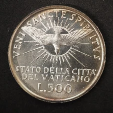 1963   VATICAN   500 LIRE  **NICE COIN** FREE SHIPPING CO384