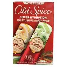 Old Spice Super Hydration Moisturizing Body Wash Twin Pack, Fiji & Vanilla/Shea