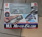 CCP M.L. Hover-Falcon 3-Channel RC Helicopter w/ Controller White/Blue/Black — photo 1