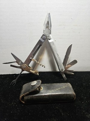 Leatherman Flair Stainless Multi-Tool Knife Corkscrew Rare Collectible Nov 1999