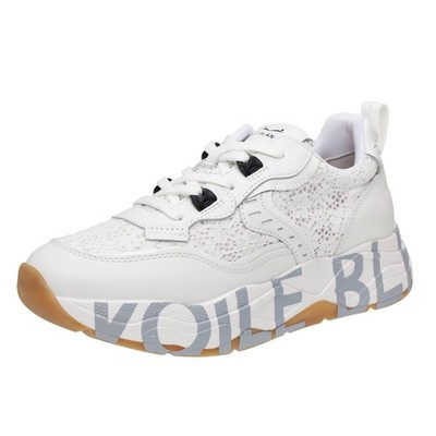 Voile Blanche Club 105 - Plateau Sneaker aus weißem Leder - Damen Schuhe
