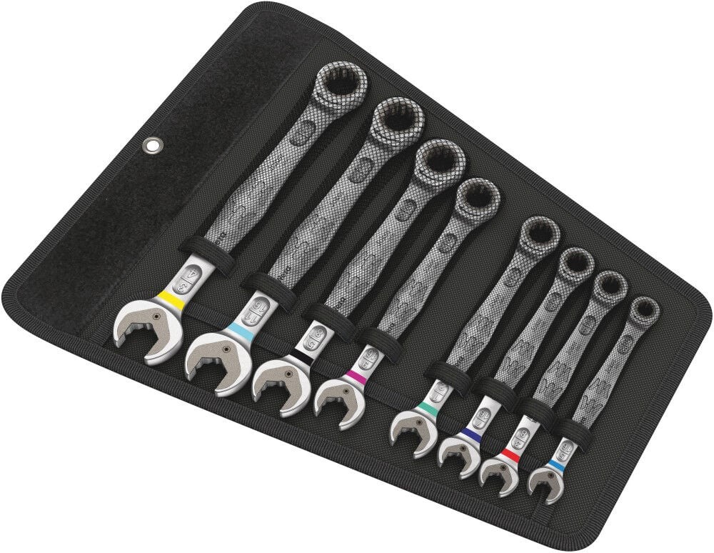 Набор комбинированных гаечных ключей с храповиком Wera Tools 6000 Joker 8 Imperial 1