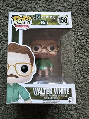 Funko Pop! Fernseher #158 Breaking Bad Walter weiß in Unterwäsche gewölbt selten!