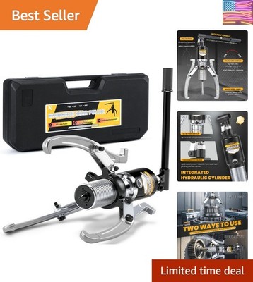 #ad #ad Durable 20 Ton Max Pressure Gear Puller Adjustable Jaw Mechanism for Easy Use $362.87