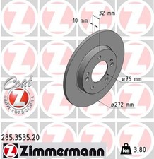 2x Bremsscheibe COAT Z ZIMMERMANN 285.3535.20 für PDE HYUNDAI PD PDEN i30 GDI CD