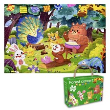 36 Pieces Jigsaw Puzzles For Kids Forest Animal Jigsaw Board Travel Toy Gift