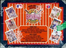 1992 Upper Deck High Series Baseball Factory Sealed Jumbo Box *RARE CANADA BOX*