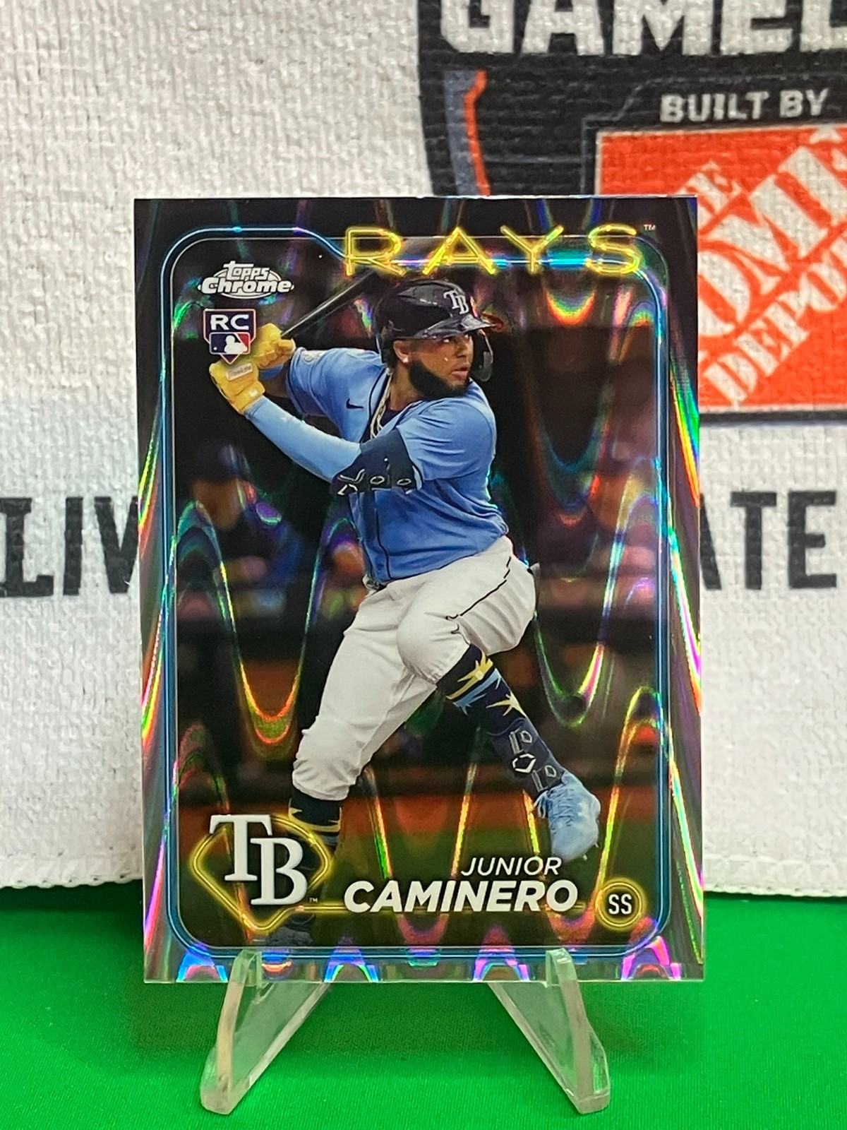 2024 Topps Chrome - Junior Caminero #213  - RayWave Refractor (RC)