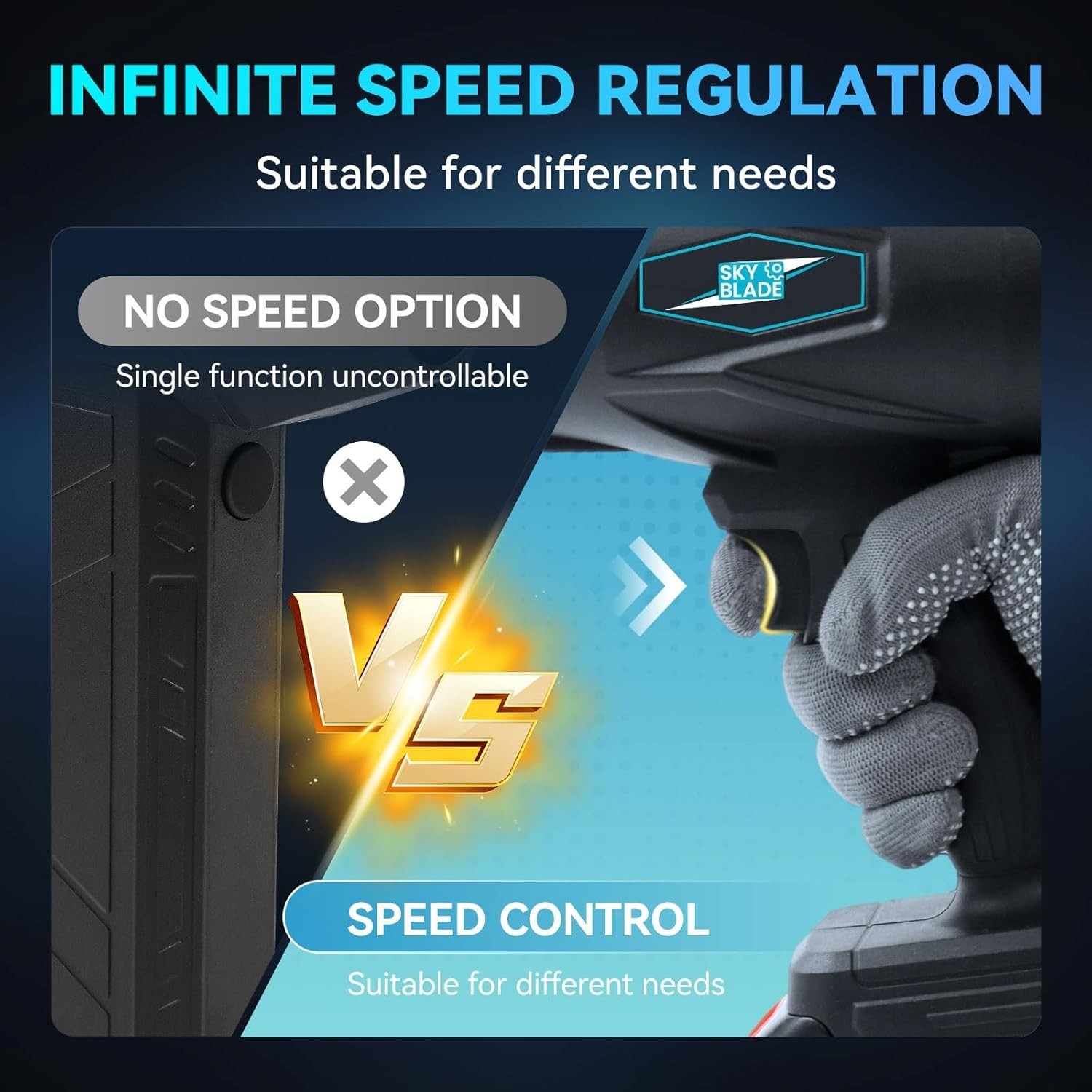 Electric Cordless Leaf Blower 300000RPM Handheld Leaf Blower, Lightweight