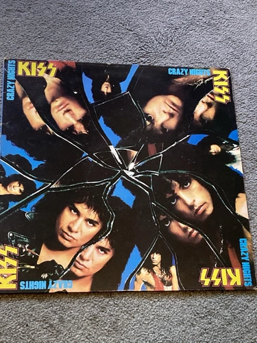 Kiss - Crazy Nights - 12” Vinyl LP (1st Pressing 1987) VERH49 EX/VG+