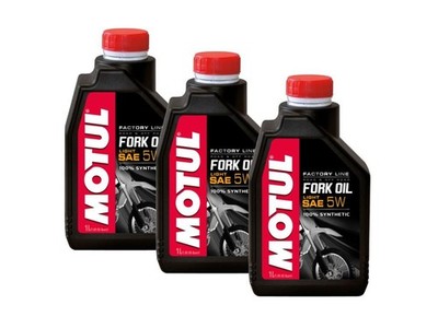 Motul Gabelöl Fork Oil Factory Line Light SAE 5W 3x1Liter Flasche