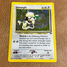 Smeargle 11/75 Neo Discovery Pokemon TCG Card Holo Rara Vintage 2001 Swirl LP