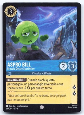 [T247] Disney Lorcana - ASPRO BILL 147/204 ITA