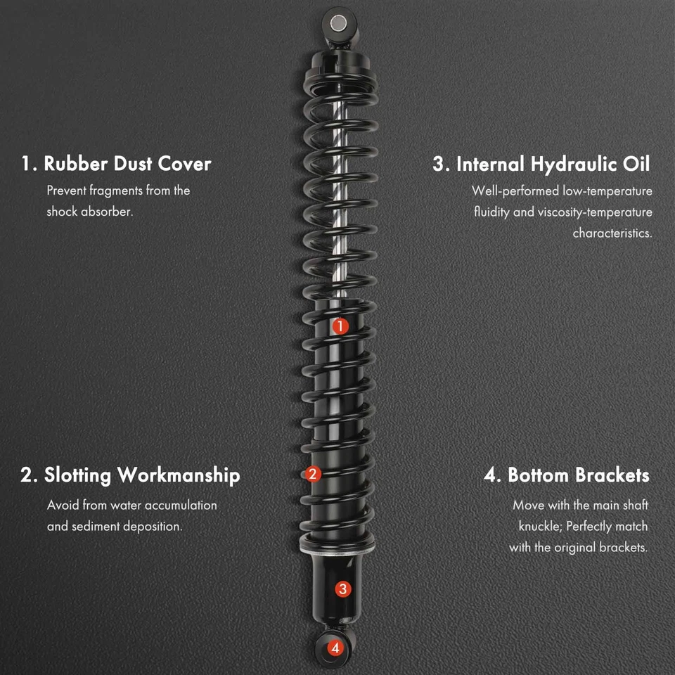 2 задних амортизатора с регулировкой нагрузки пружины катушки для Dodge D100 Plymouth - Изображение 3 из 4