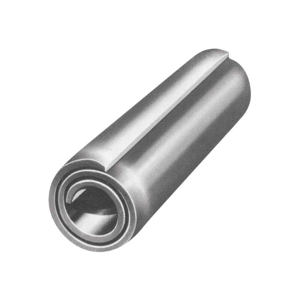 GRAINGER APPROVED U39140.025.0200 Spring Pin,Coiled,1/4inx2in,5500lb,PK25 PK 6