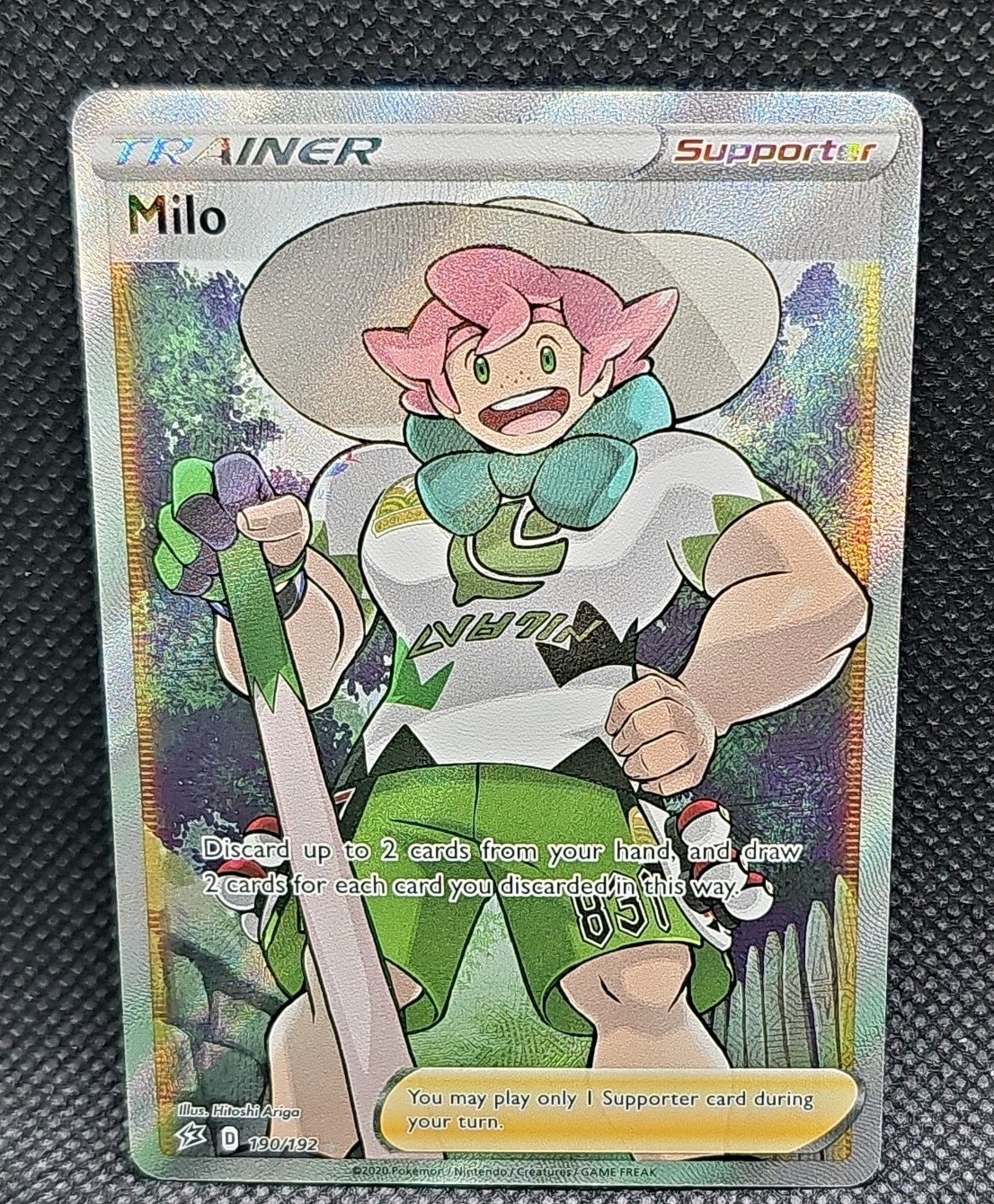 Milo - 190/192 - Full Art Ultra Rare NM-Mint Pokemon SWSH02 - Rebel Clash