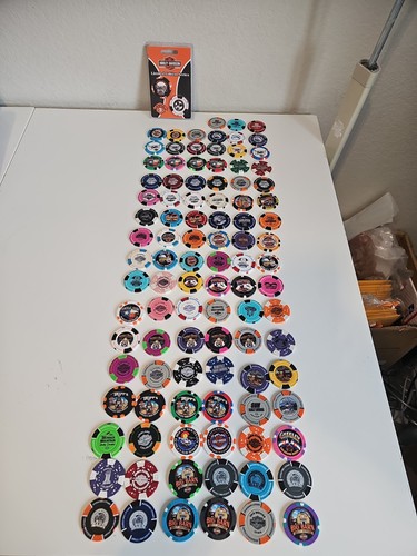 Harley Davidson Poker Chip- Lot Of 101 Multiple States, Dealers, And Locations.