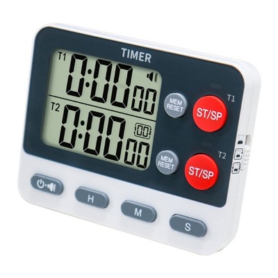 Kitchen Digital Timer Adjustable Sound for Kitchen Gym and Lab Applications